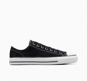 Converse CONS Chuck Taylor All Star Pro Zamszowe Czarne Czarne Białe | 301642-ITG