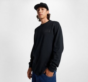 Converse CONS Long Sleeve T-Shirt Czarne | 290768-XZE