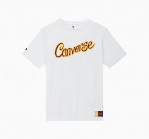 Converse Converse x Wonka T-Shirt Białe | 901386-RNQ