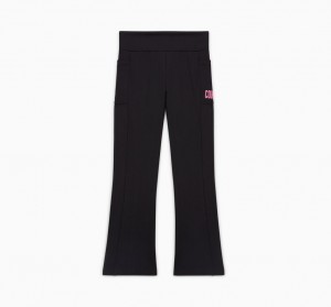 Converse High Rise Flare Leggings Czarne | 983657-UOW