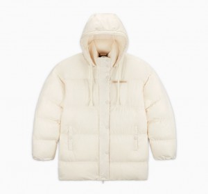 Converse Oversized Super Puffer Jacket Egret | 529801-YNX