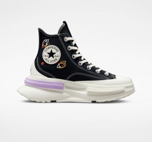 Converse Run Star Legacy CX Platformie Butterfly Wings Czarne | 643159-FTQ
