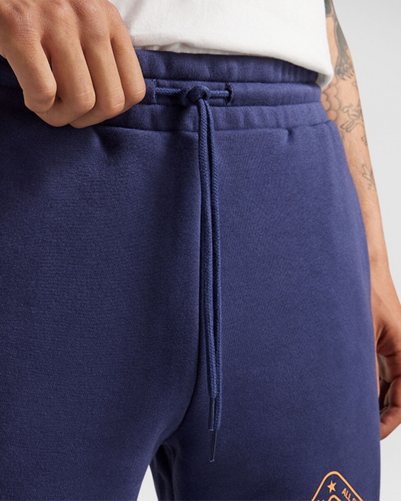 Converse All Star Zimowe Grafiką Sweatpant Niebieskie | 964507-DXB