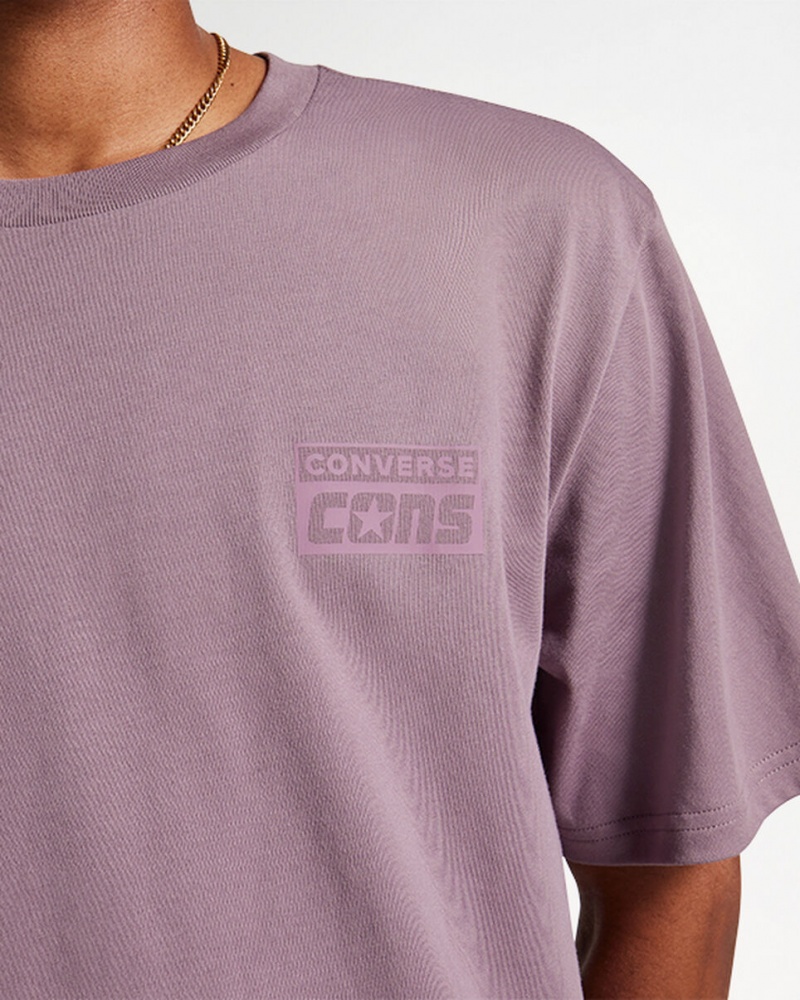 Converse CONS Grafiką T-Shirt Szare | 701894-HDB