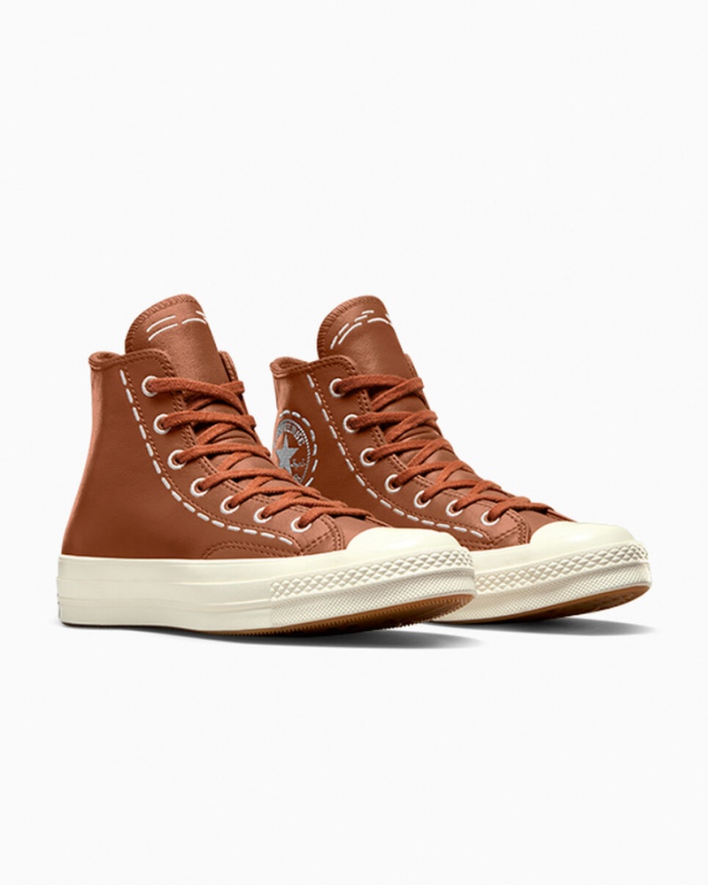 Converse Chuck 70 Bold Stitch Tawny Owl / Tawny Owl / Egret | 584971-GUM