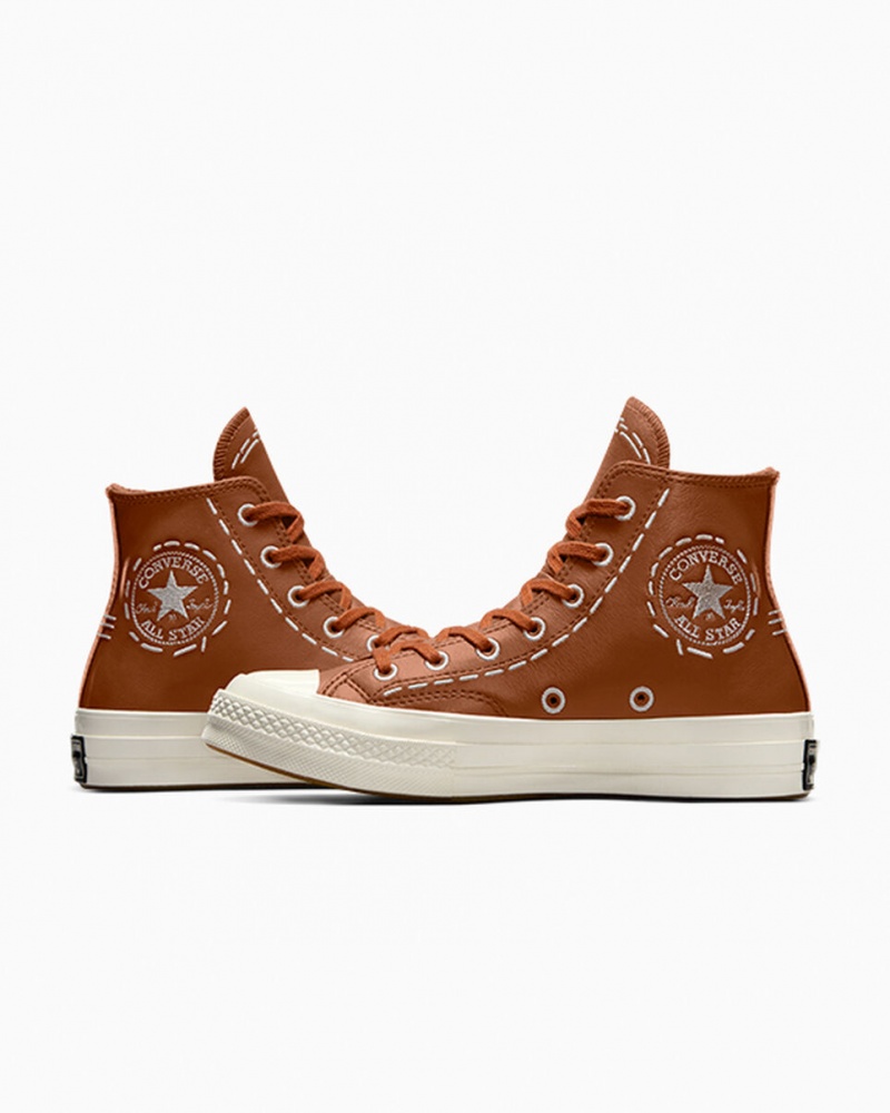 Converse Chuck 70 Bold Stitch Tawny Owl / Tawny Owl / Egret | 584971-GUM