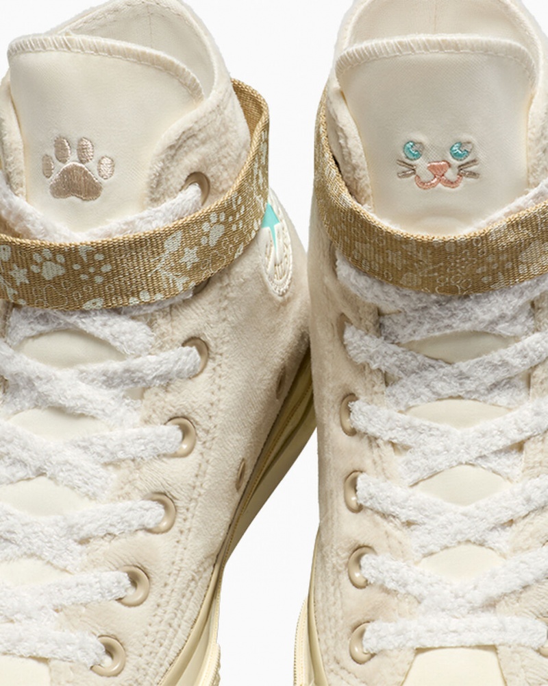 Converse Chuck 70 Cat Inspired Białe | 510943-GAB