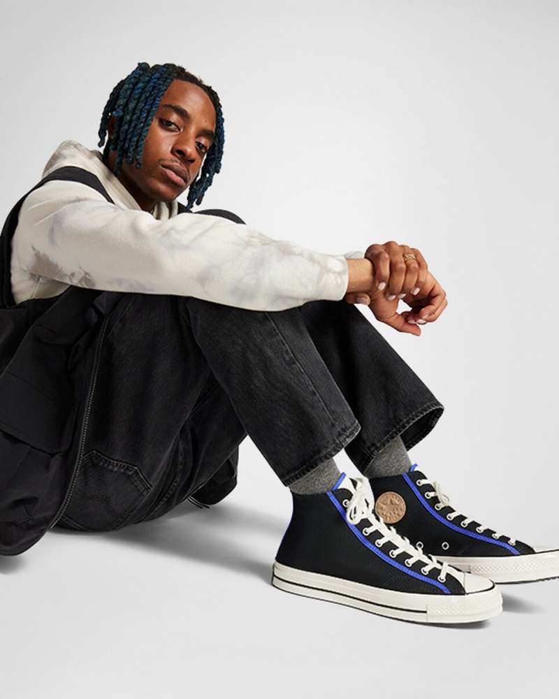 Converse Chuck 70 Czarne Niebieskie | 695148-EFI