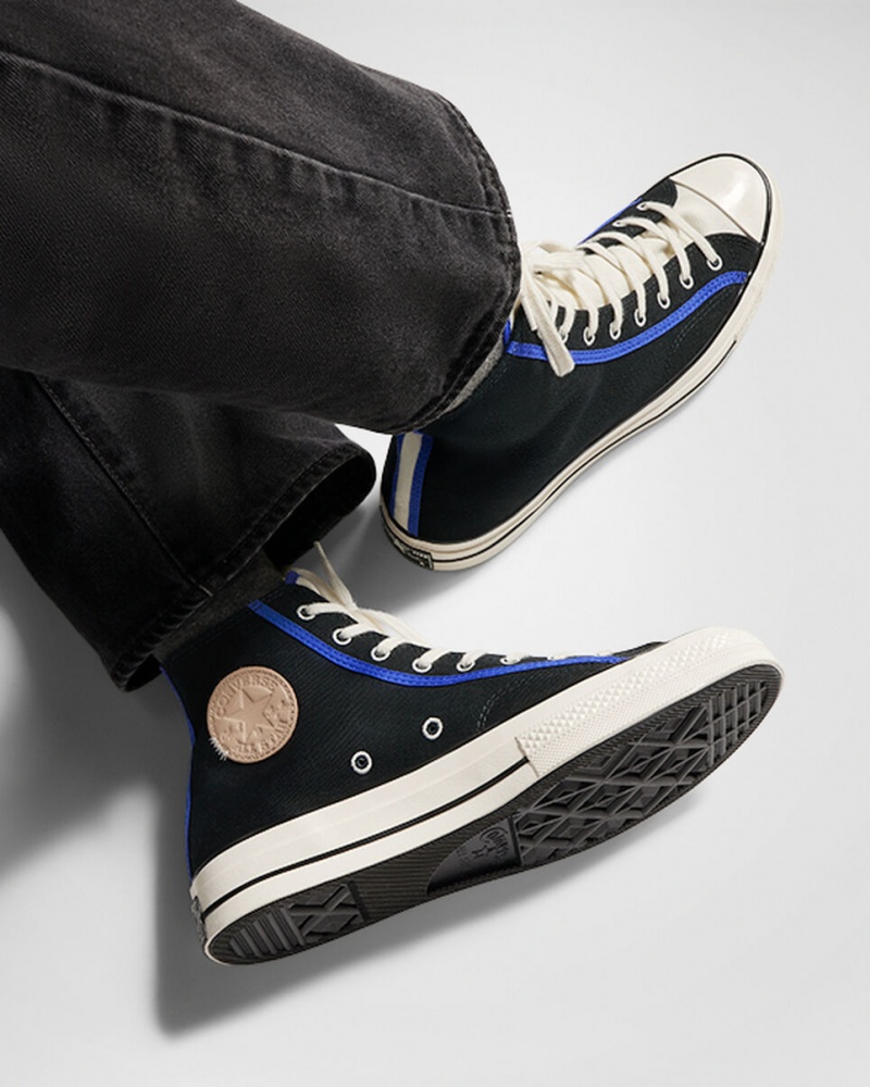Converse Chuck 70 Czarne Niebieskie | 695148-EFI