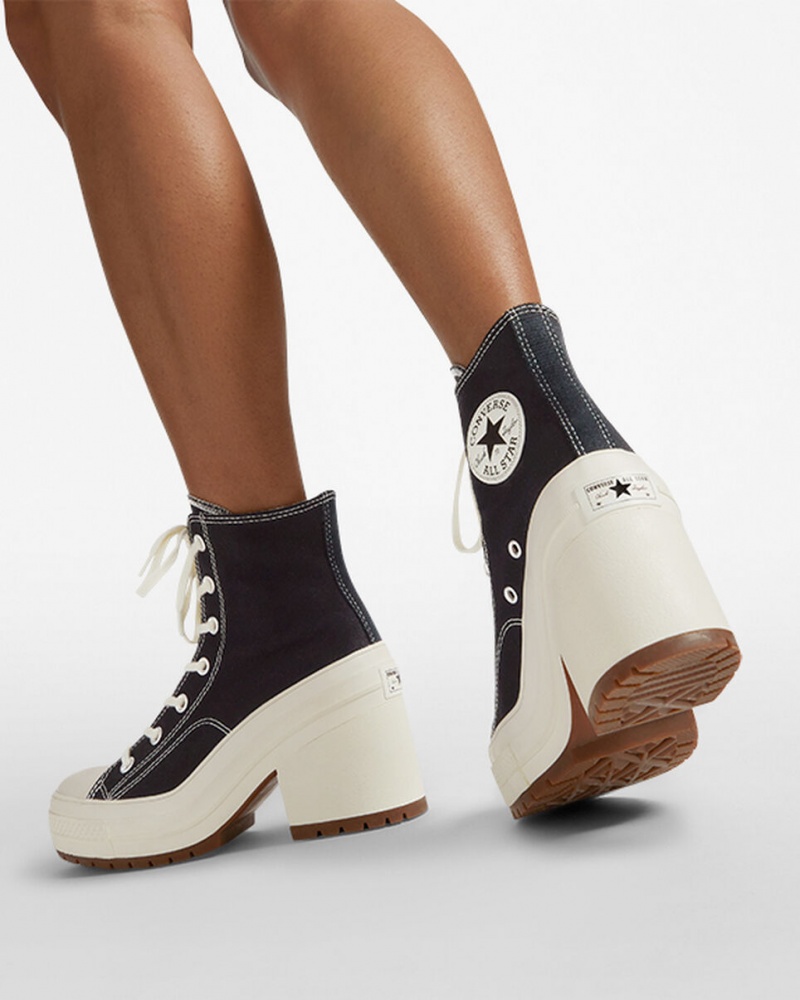 Converse Chuck 70 De Luxe Heel Czarne | 270153-SYH