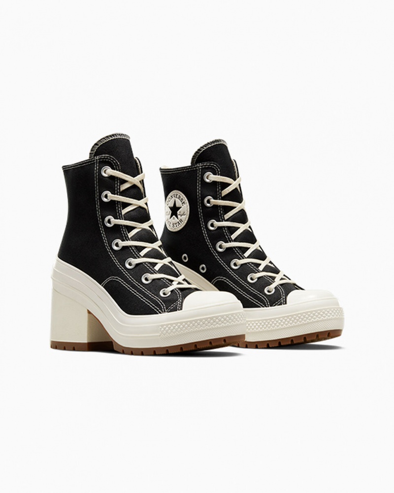 Converse Chuck 70 De Luxe Heel Czarne | 270153-SYH