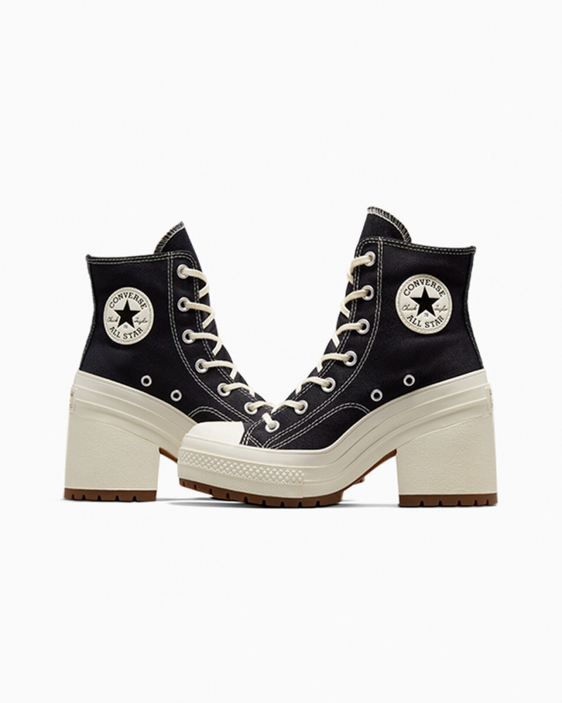 Converse Chuck 70 De Luxe Heel Czarne | 270153-SYH