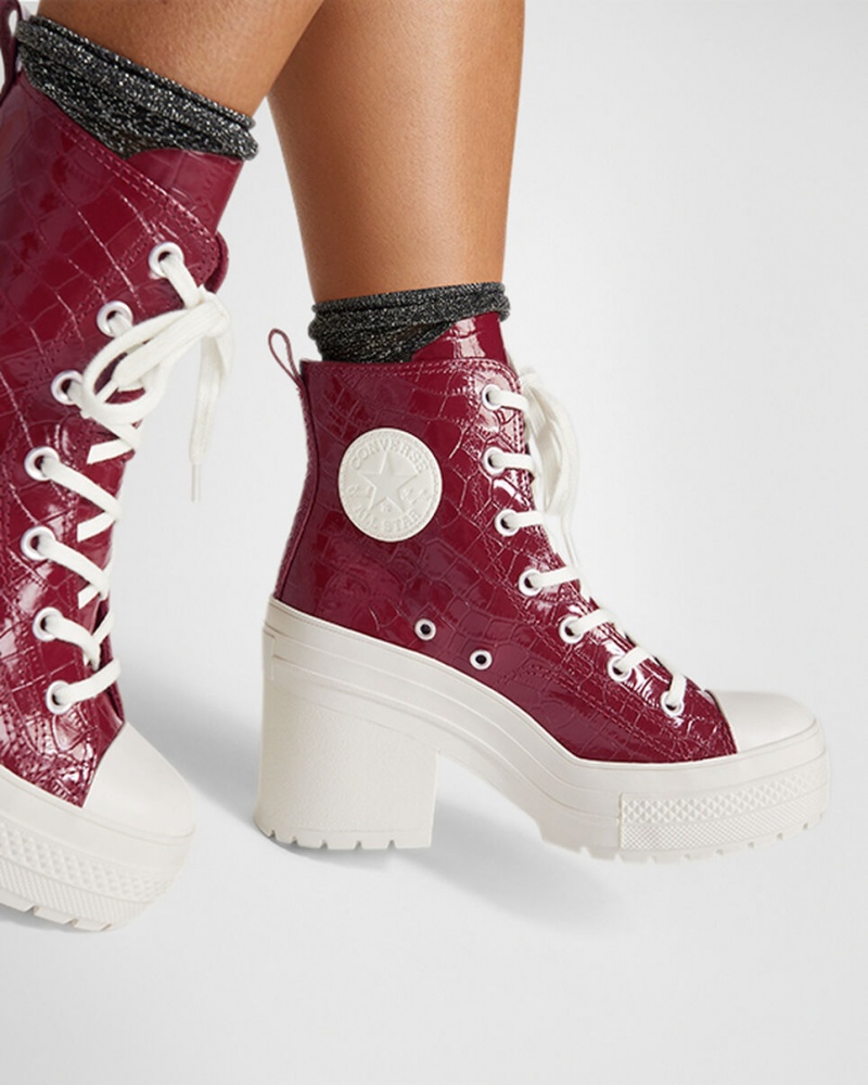 Converse Chuck 70 De Luxe Heel Embossed Cabernet / Cabernet / Egret | 345809-GJD