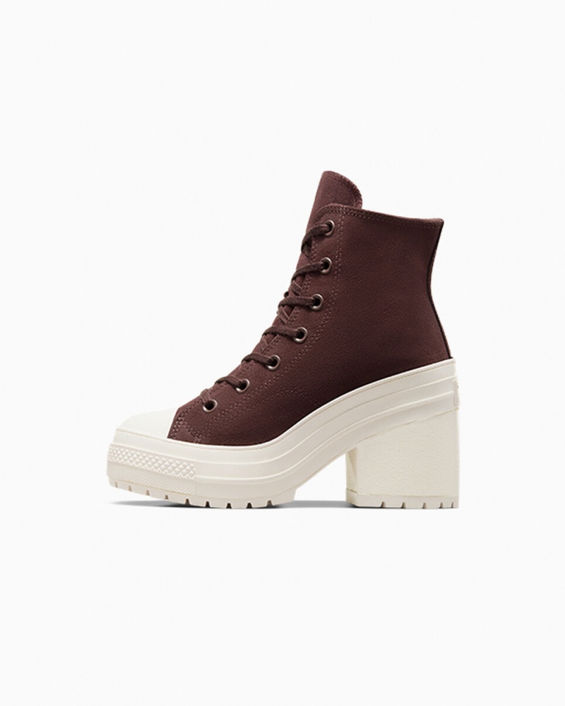 Converse Chuck 70 De Luxe Heel Zamszowe Brązowe | 395847-HPJ