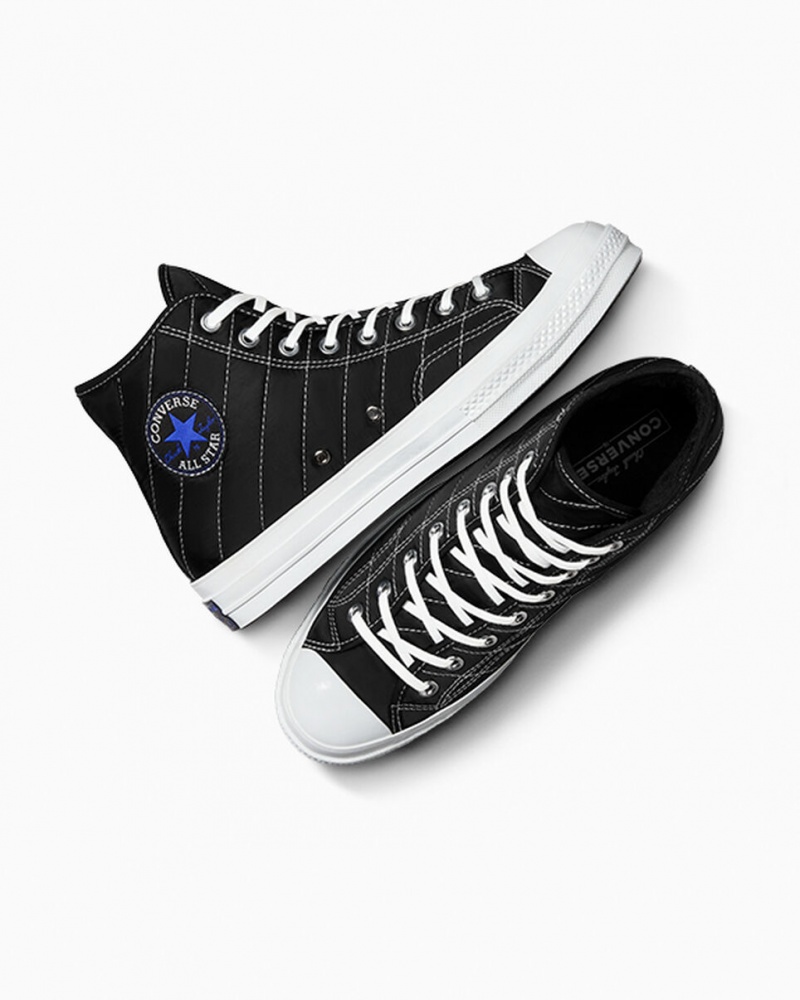 Converse Chuck 70 Faux Fur Czarne Niebieskie Szare | 219076-BLH