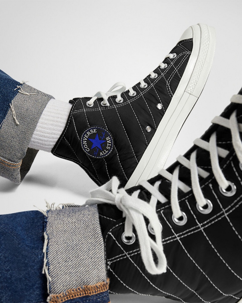 Converse Chuck 70 Faux Fur Czarne Niebieskie Szare | 219076-BLH