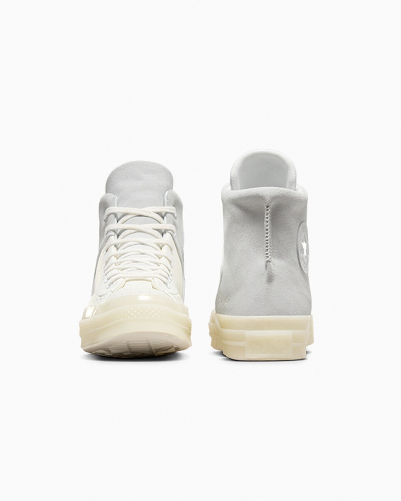 Converse Chuck 70 Marquis Skórzane Białe Szare | 805691-GNK