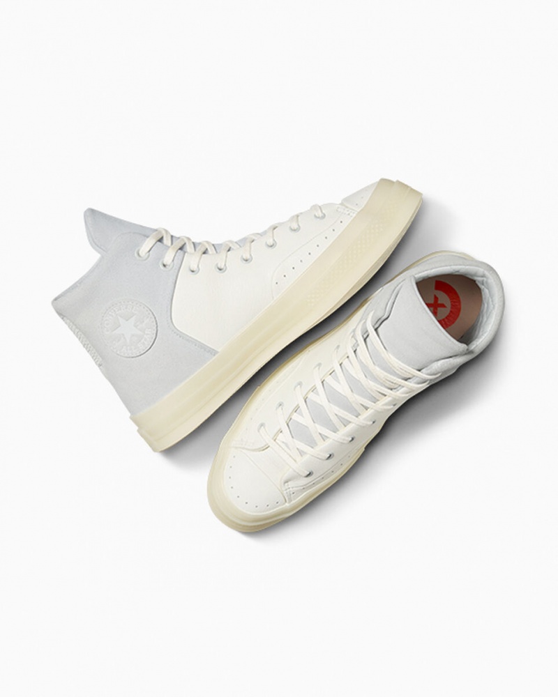 Converse Chuck 70 Marquis Skórzane Białe Szare | 860273-IOW