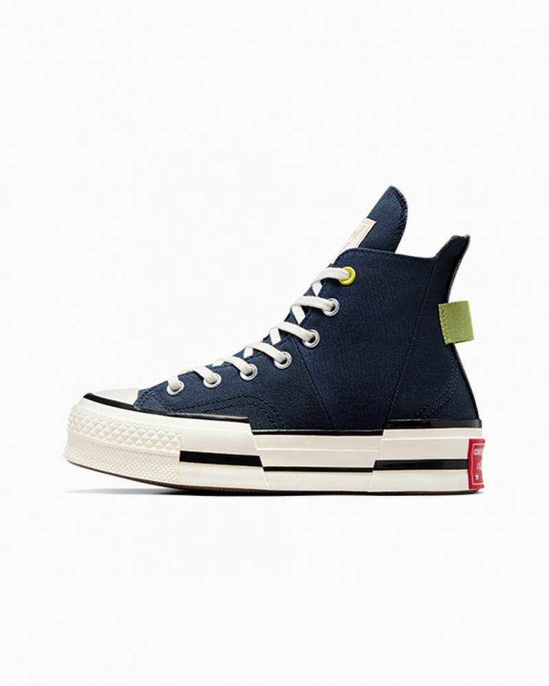 Converse Chuck 70 Plus Heel Loop Granatowe Czarne | 083147-GFW