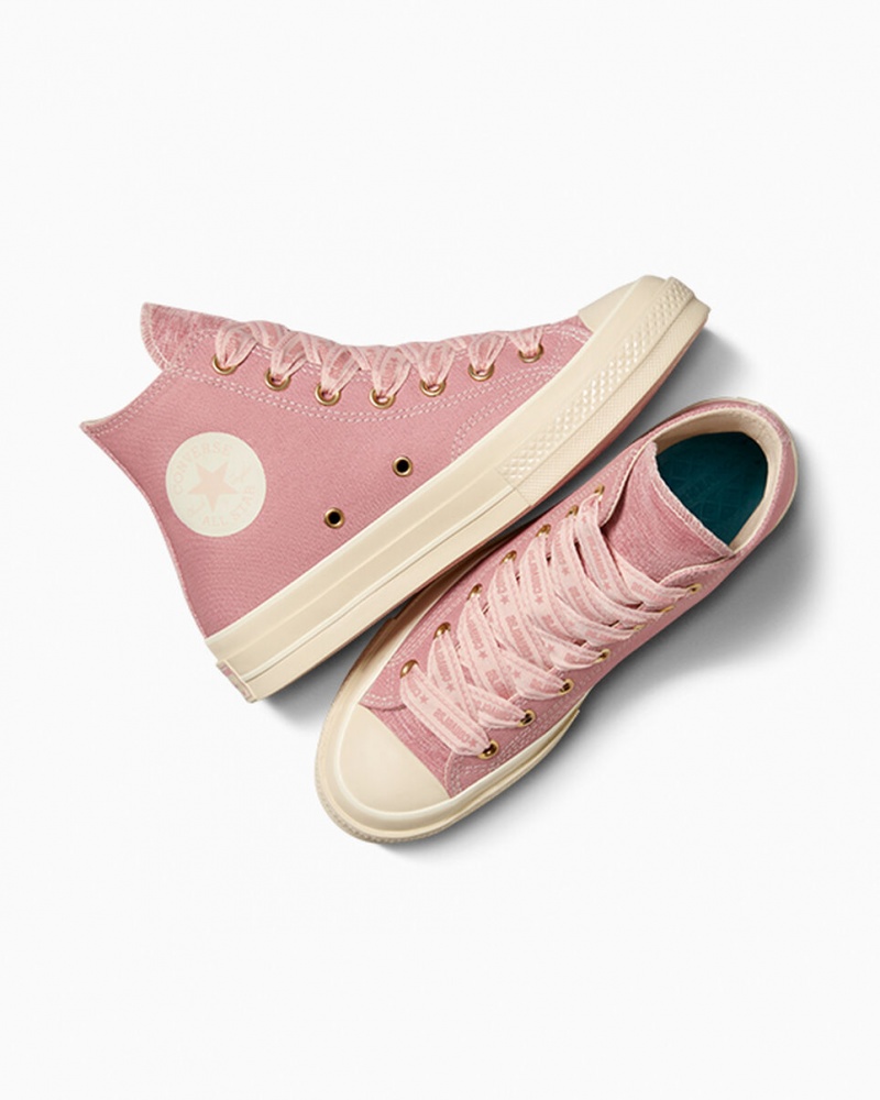 Converse Chuck 70 Ribbon Laces Różowe | 328679-GTD