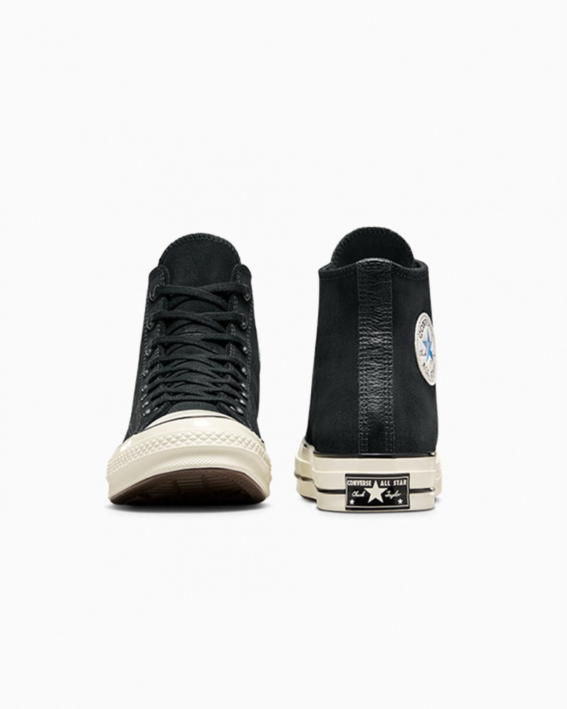 Converse Chuck 70 Zamszowe Czarne Niebieskie | 470312-DAN