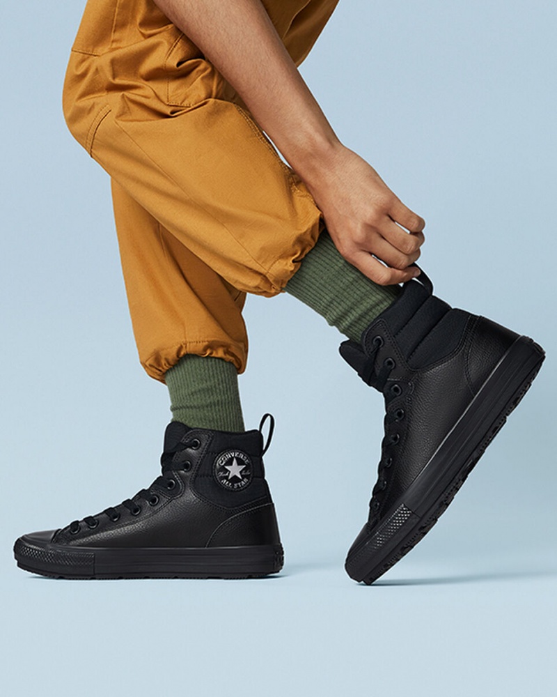Converse Chuck Taylor All Star Berkshire Boot Czarne Czarne | 961403-RUF