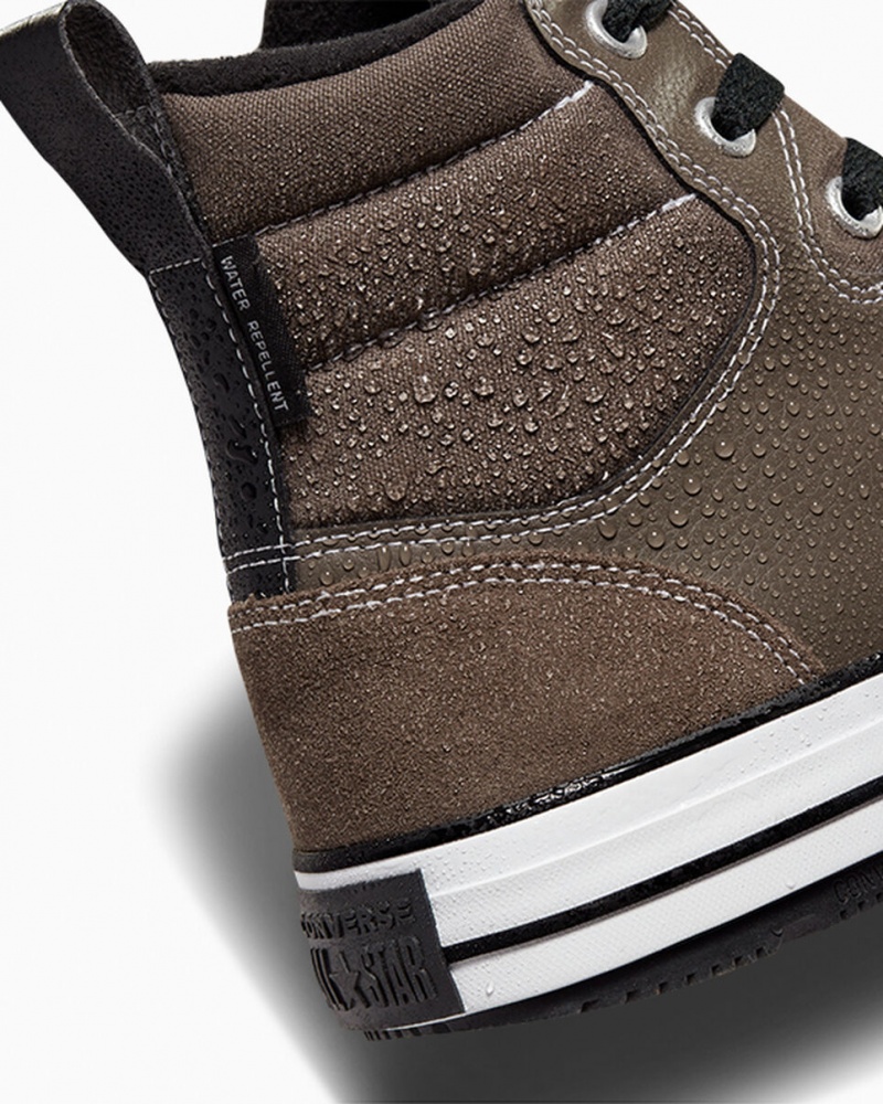Converse Chuck Taylor All Star Berkshire Boot Czarne Białe | 354079-TPD