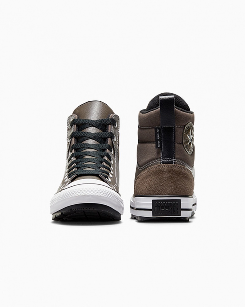 Converse Chuck Taylor All Star Berkshire Boot Czarne Białe | 354079-TPD