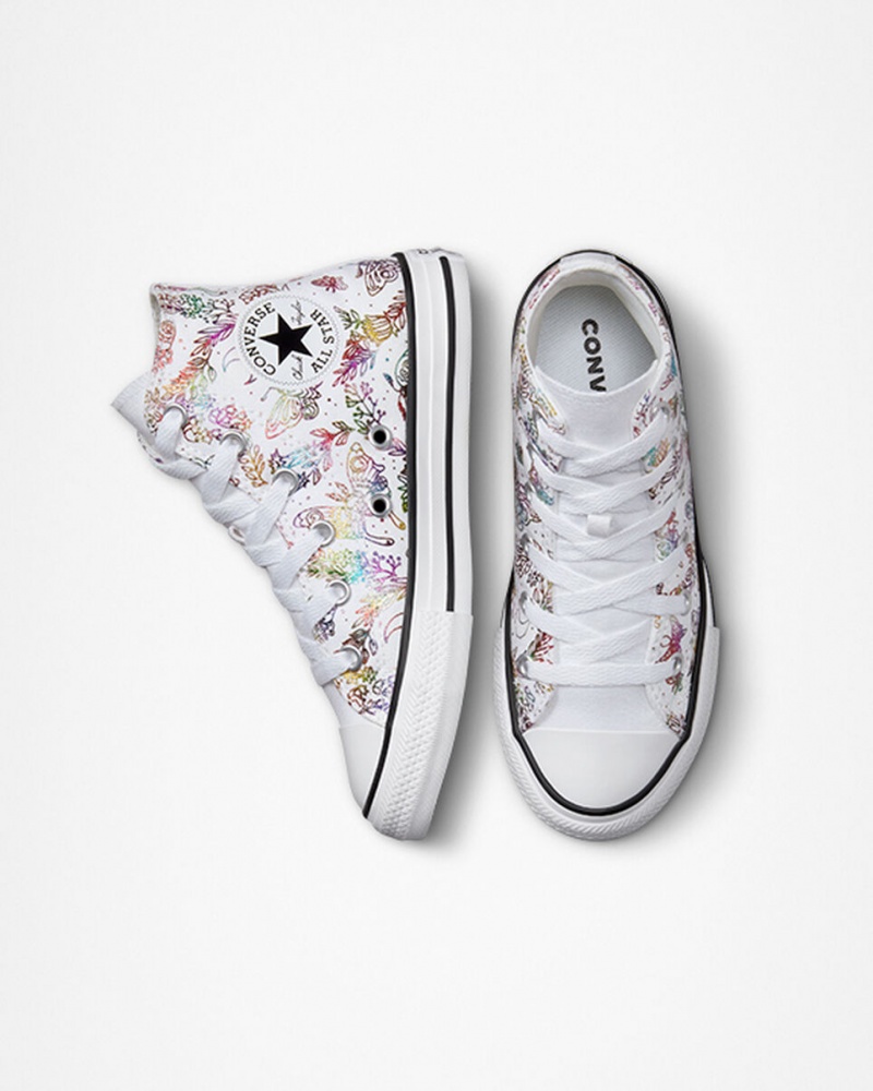 Converse Chuck Taylor All Star Butterfly Shine Białe Różowe Fioletowe Niebieskie | 816403-MYB