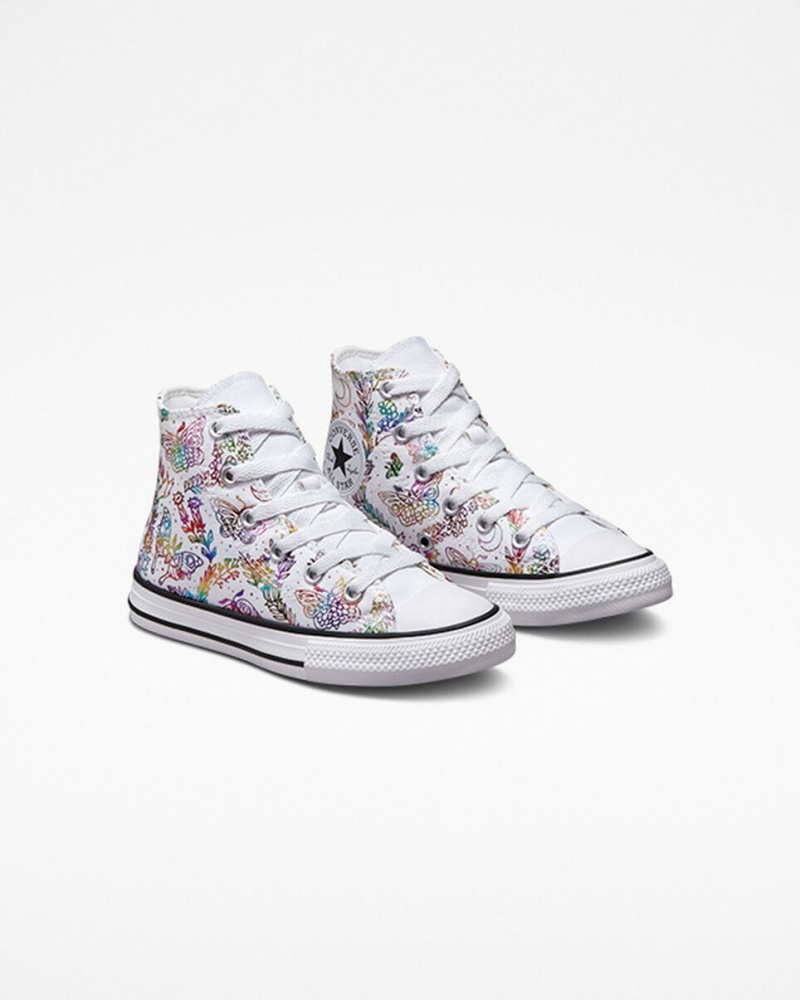 Converse Chuck Taylor All Star Butterfly Shine Białe Różowe Fioletowe Niebieskie | 816403-MYB
