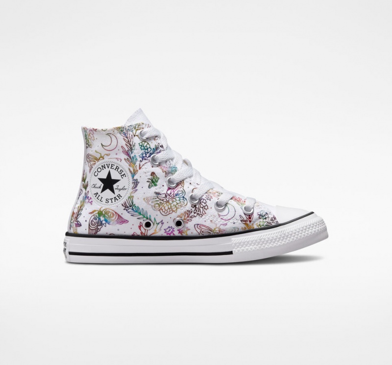 Converse Chuck Taylor All Star Butterfly Shine Białe Różowe Fioletowe Niebieskie | 816403-MYB