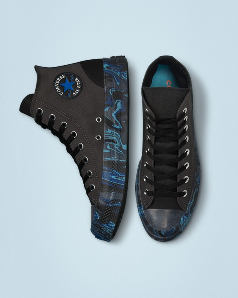 Converse Chuck Taylor All Star CX Marbled Czarne Królewski Niebieski | 361849-YWZ
