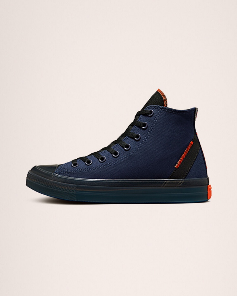 Converse Chuck Taylor All Star CX Stretch Płócienne Granatowe Czarne Mango | 219736-CLF
