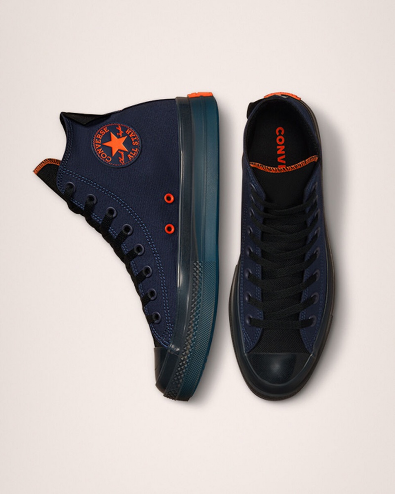 Converse Chuck Taylor All Star CX Stretch Płócienne Granatowe Czarne Mango | 219736-CLF