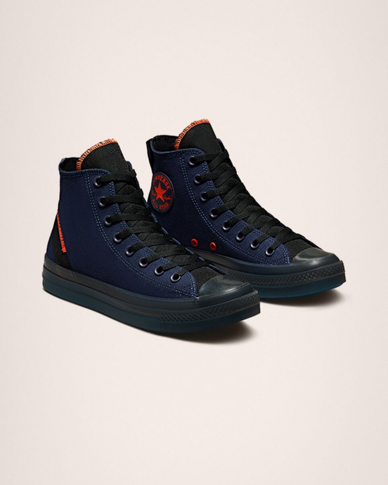 Converse Chuck Taylor All Star CX Stretch Płócienne Granatowe Czarne Mango | 219736-CLF