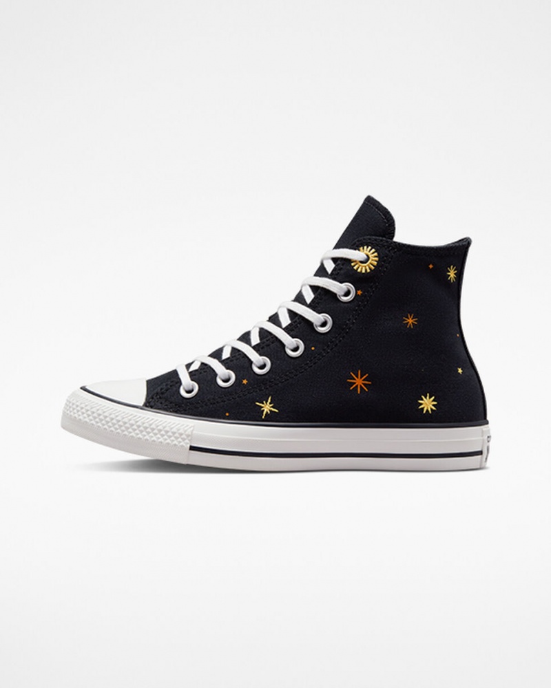 Converse Chuck Taylor All Star Celestial Czarne Żółte | 945362-VIH