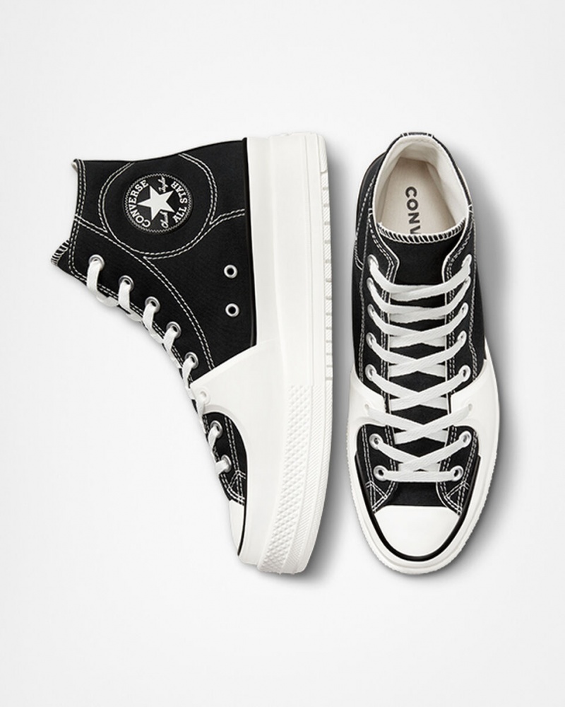 Converse Chuck Taylor All Star Construct Czarne Białe | 803152-PZS
