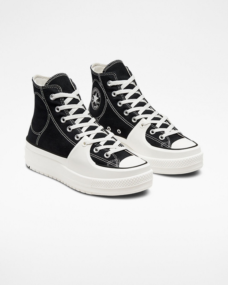Converse Chuck Taylor All Star Construct Czarne Białe | 803152-PZS