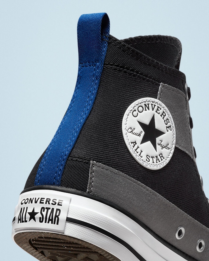 Converse Chuck Taylor All Star Desert Patchwork Czarne Niebieskie Białe | 146398-ROU