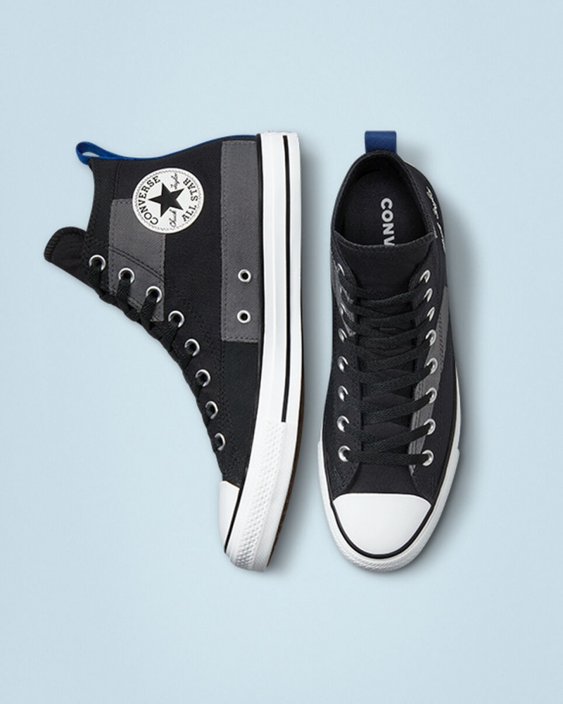 Converse Chuck Taylor All Star Desert Patchwork Czarne Niebieskie Białe | 146398-ROU