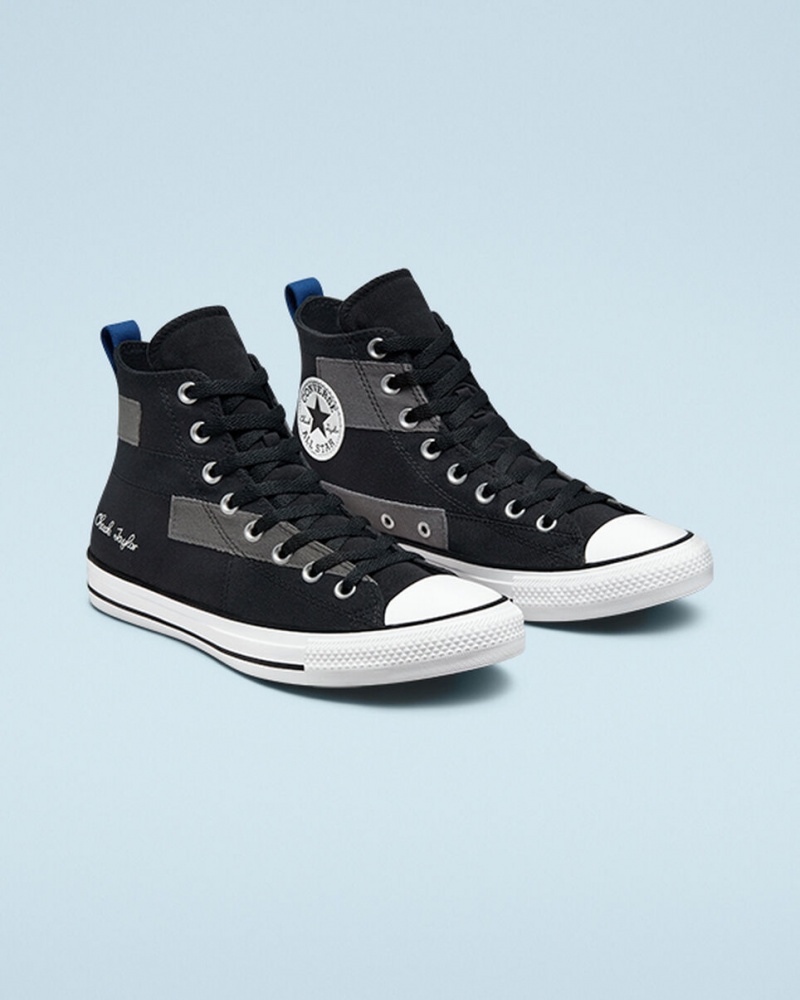 Converse Chuck Taylor All Star Desert Patchwork Czarne Niebieskie Białe | 146398-ROU