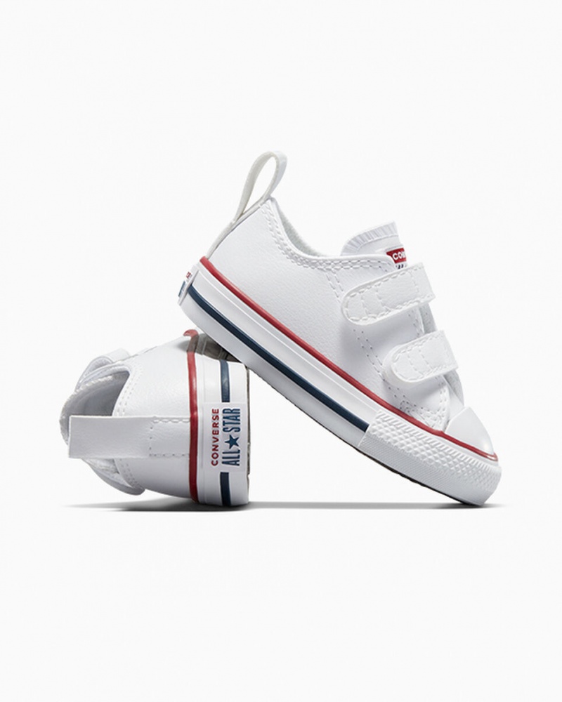 Converse Chuck Taylor All Star Easy-On Skórzane Białe | 201978-IYH