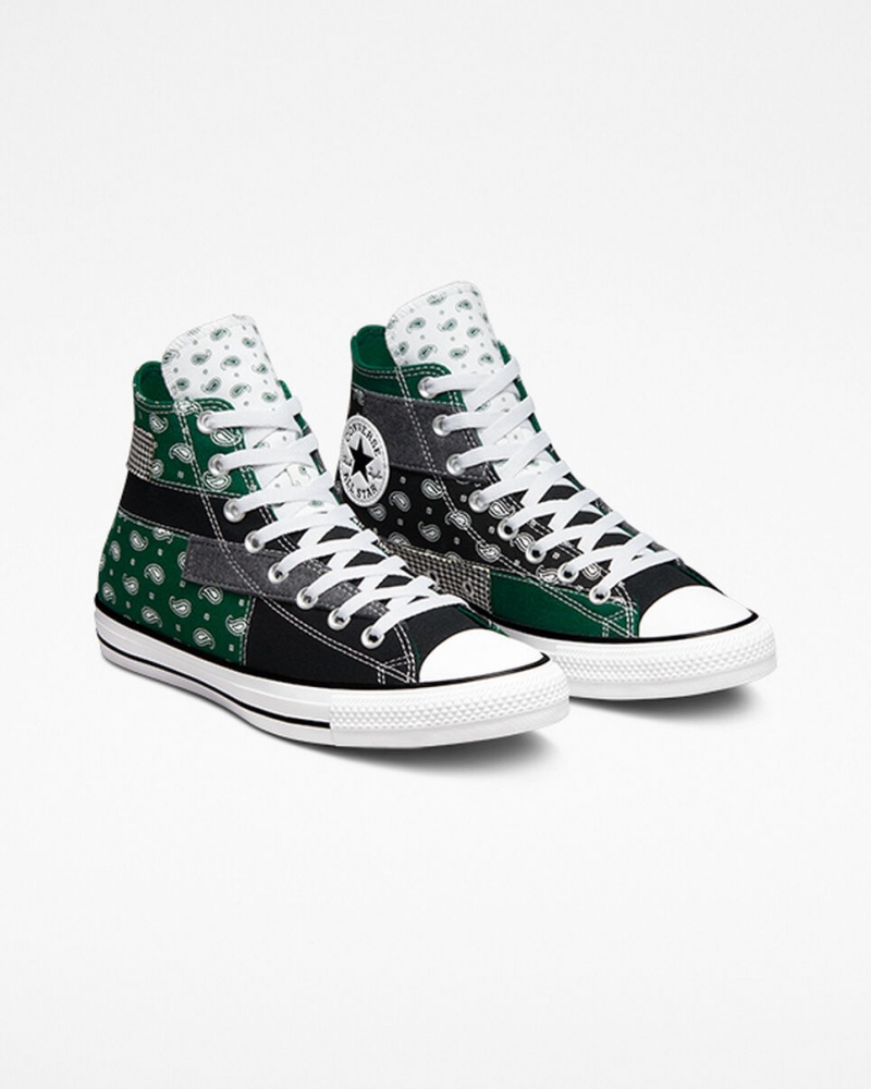 Converse Chuck Taylor All Star Hacked Patterns Czarne Białe | 934801-OLS