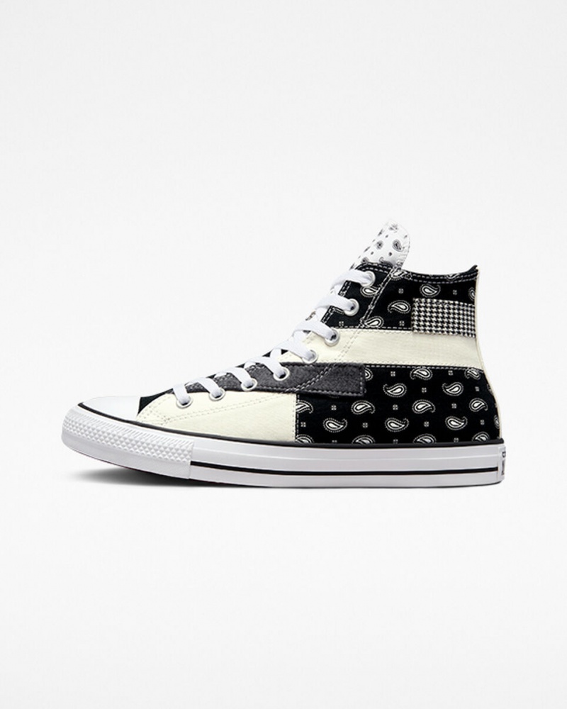 Converse Chuck Taylor All Star Hacked Patterns Czarne Białe | 953147-KOP