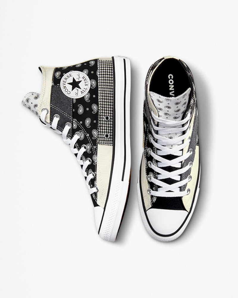 Converse Chuck Taylor All Star Hacked Patterns Czarne Białe | 953147-KOP