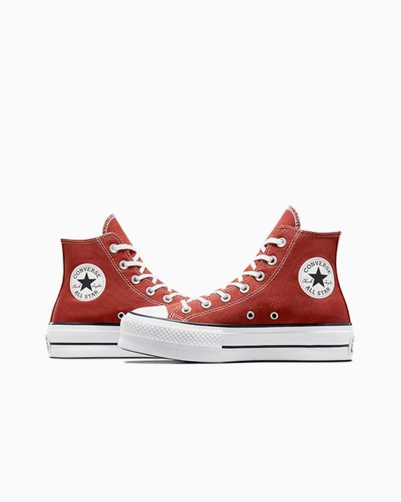 Converse Chuck Taylor All Star Lift Platformie Czerwone Białe Czarne | 867943-YZW
