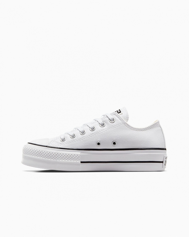 Converse Chuck Taylor All Star Lift Platformie Białe Czarne Białe | 946327-WRV