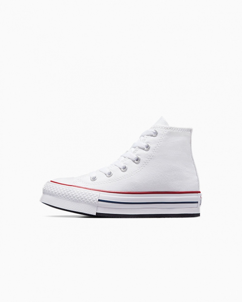 Converse Chuck Taylor All Star Lift Platformie Białe Granatowe | 743285-OZQ
