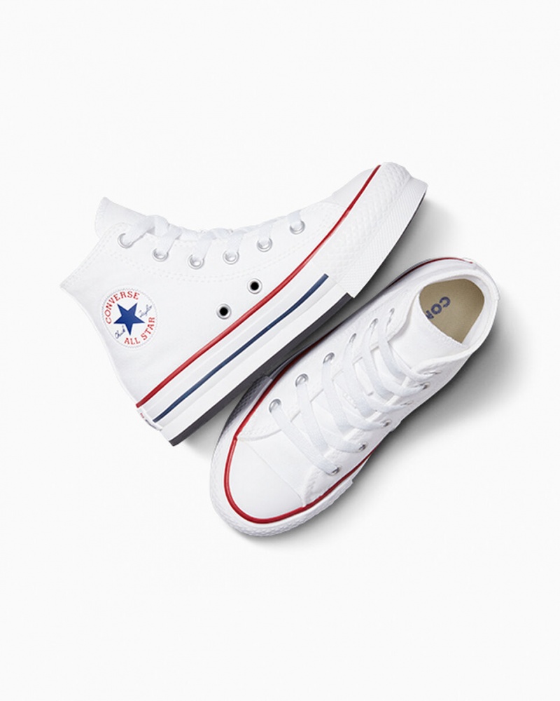 Converse Chuck Taylor All Star Lift Platformie Białe Granatowe | 743285-OZQ