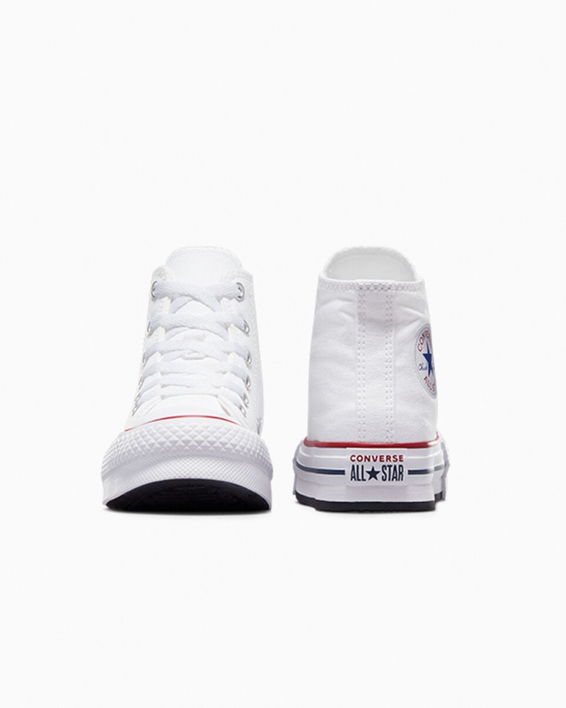 Converse Chuck Taylor All Star Lift Platformie Białe Granatowe | 743285-OZQ